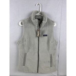 Patagonia Vest Women's Sz Large Gray W's Los Gatos Deep Pile Fleece Style 25215